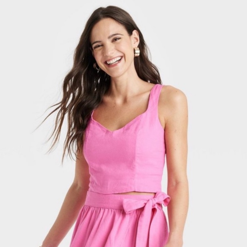 A New Day Pink Crop Top